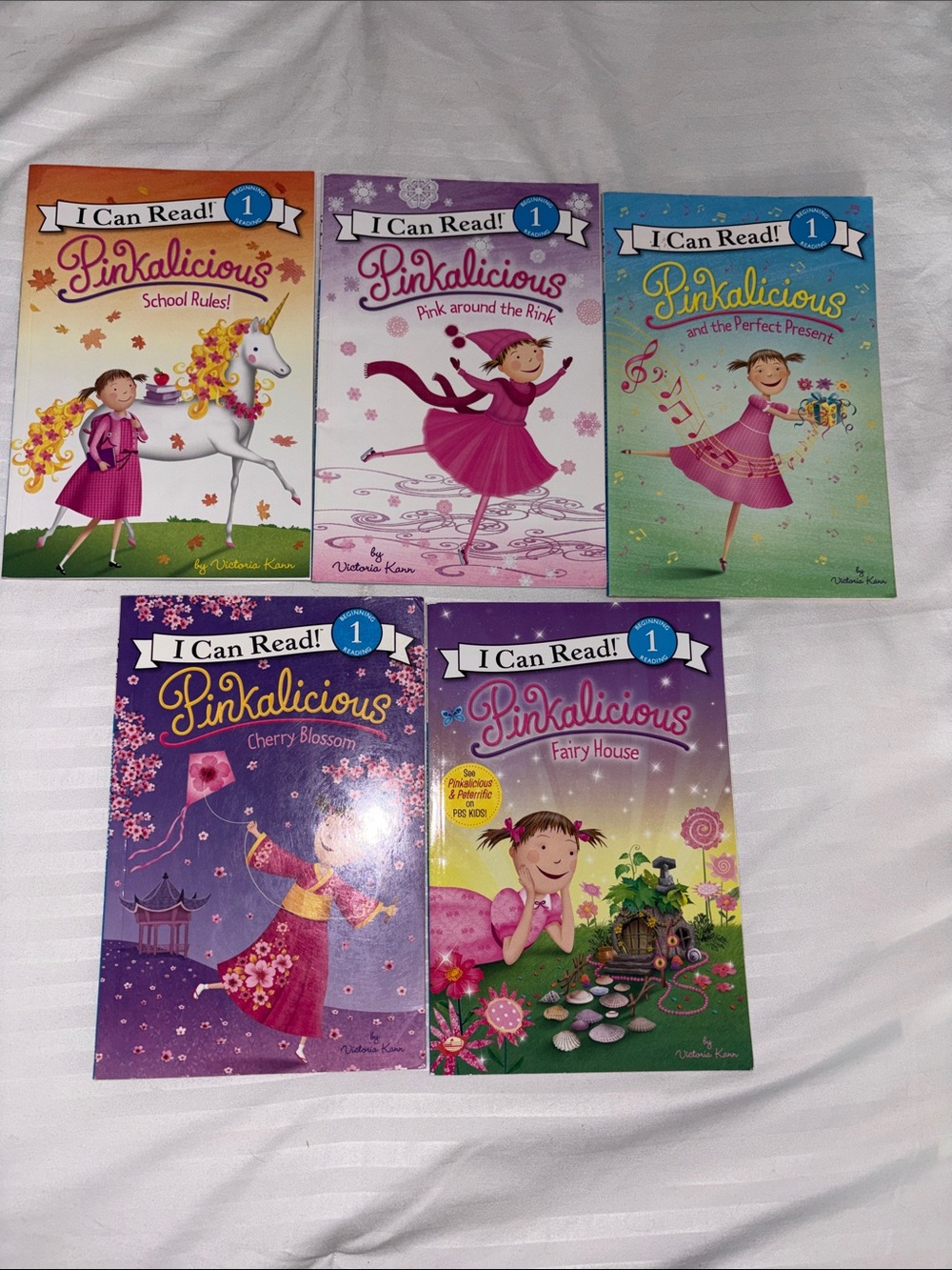 I Can Read! Pinkalicious Book Set — Pink, Purple, Green